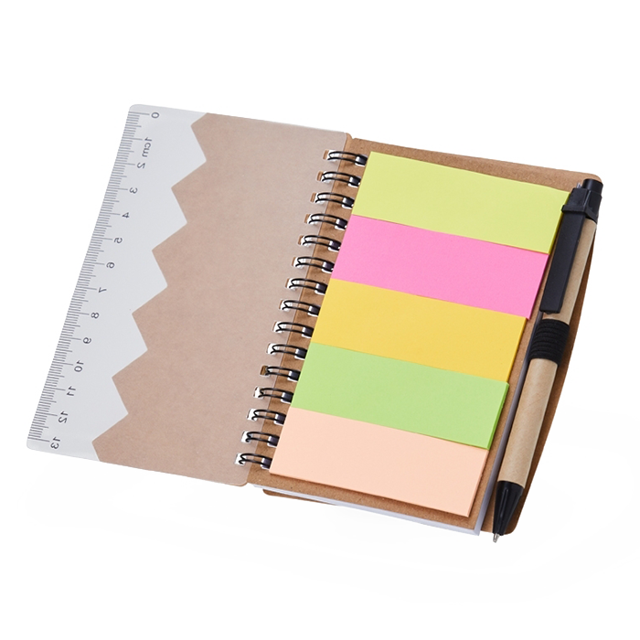 Bloco de Anotações Ecológico 3 em 1