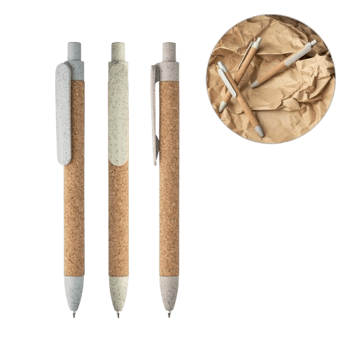 Caneta Fibra de Trigo e Cortiça