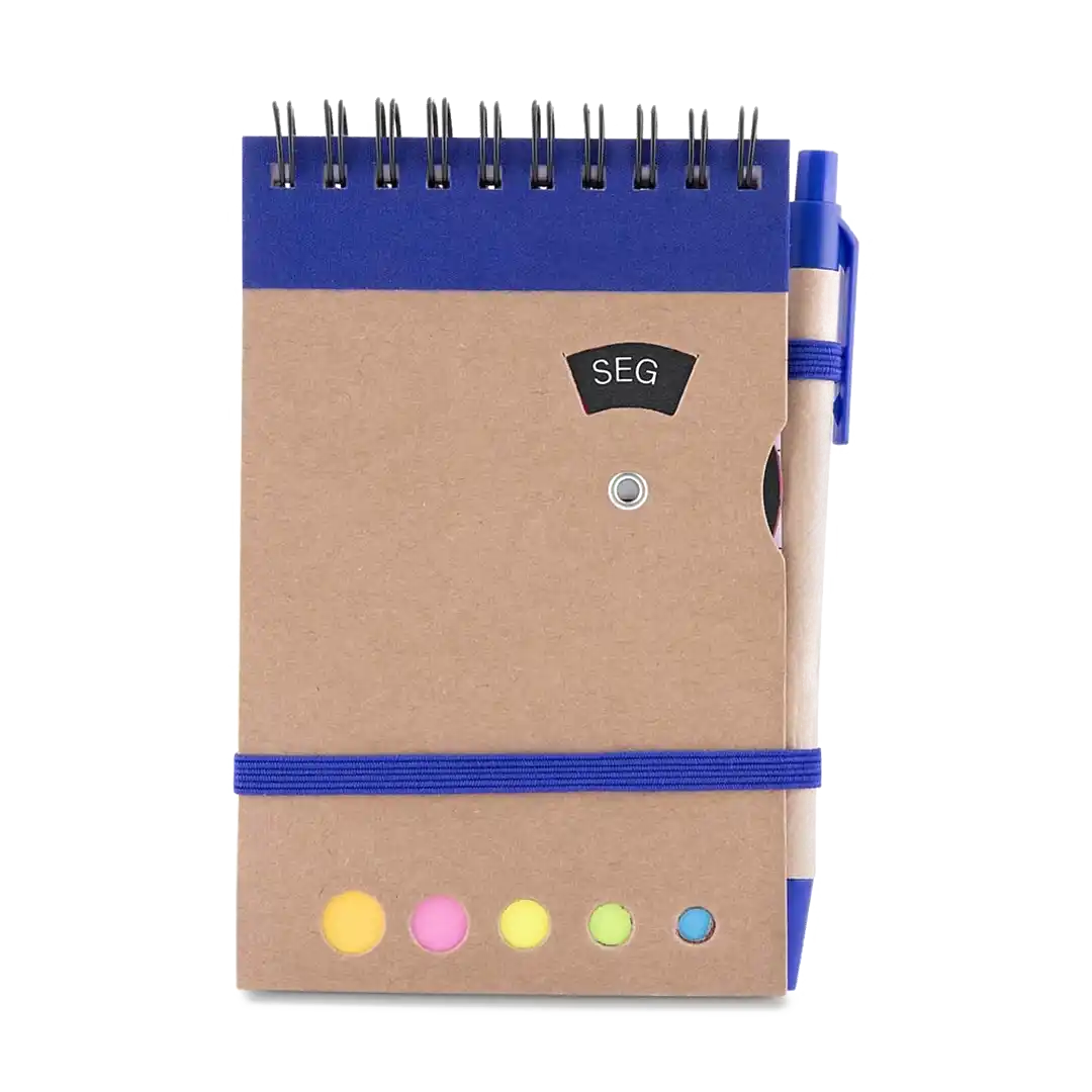 Bloco de Anotações Kraft com Caneta