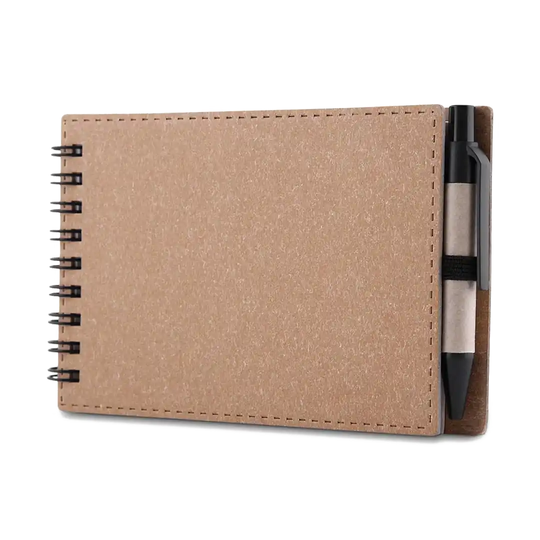 Bloco de Anotações Papelão com Caneta