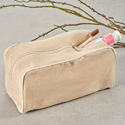 Bolsa de cosméticos em juco