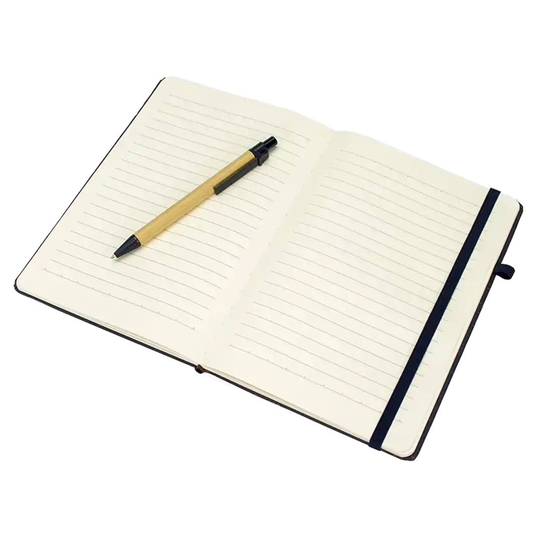 Caderneta Fibra de Arroz com Caneta