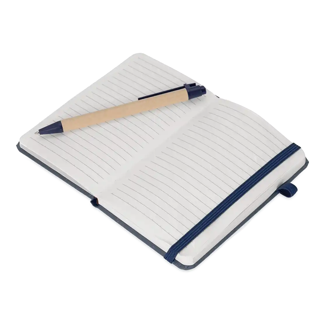 Caderneta Palha de Trigo com Caneta