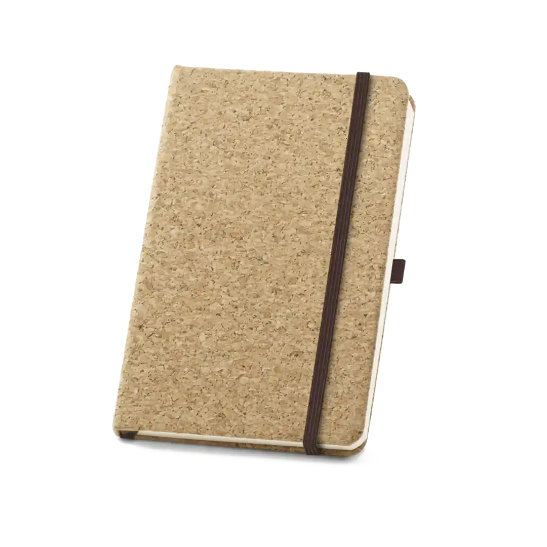Caderno A5 de capa dura em cortiça