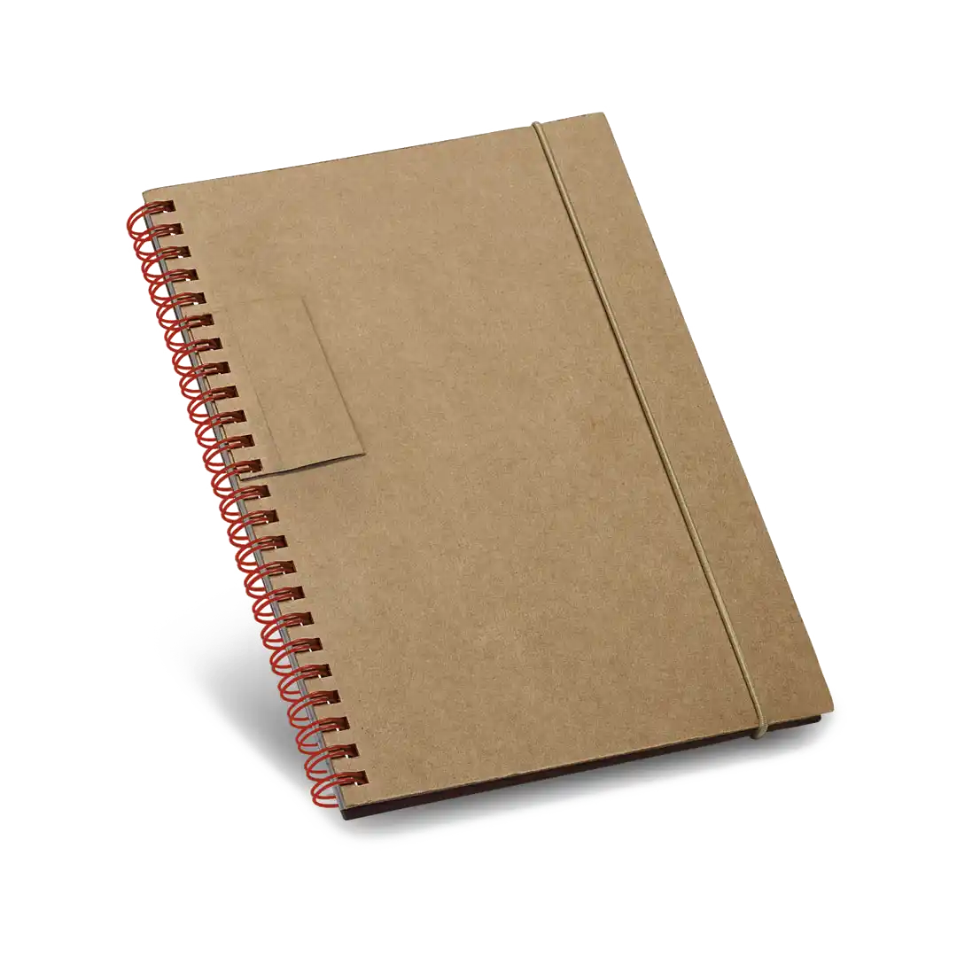 Caderno B6 de capa dura em cartão