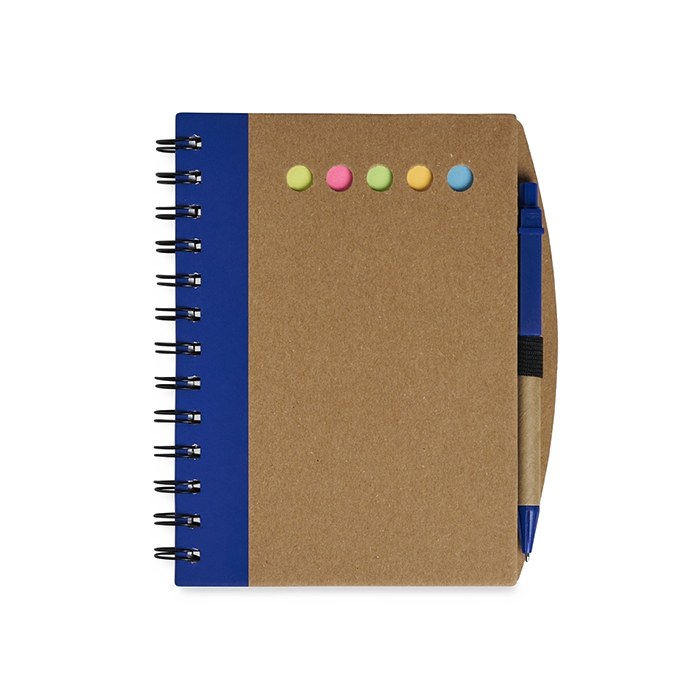 Caderno com Autoadesivos e Caneta