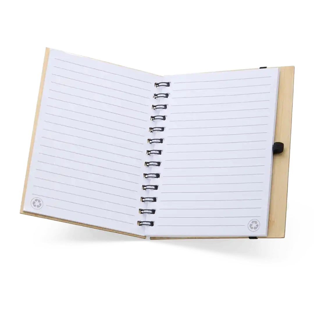 Caderno de Papelão com Caneta