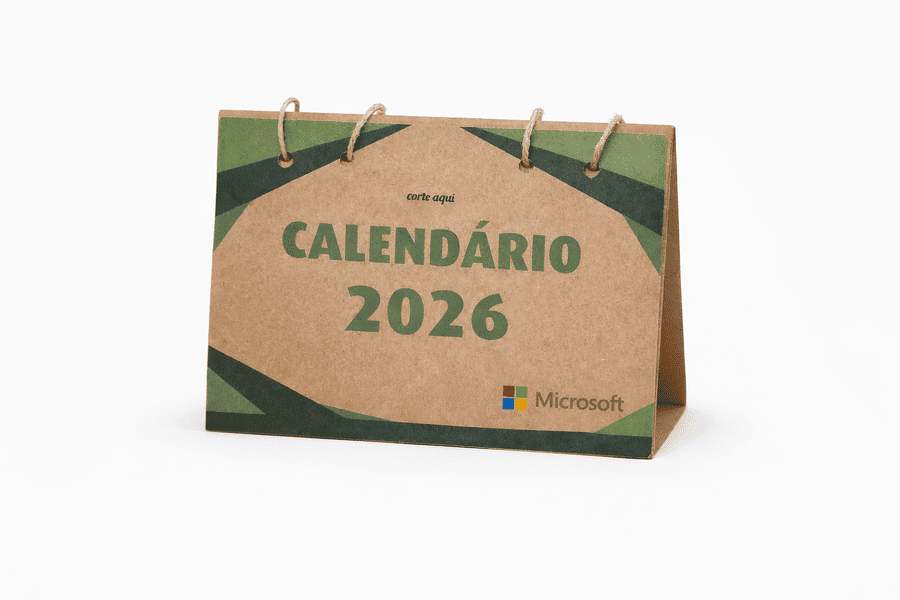 Calendário 6 Folhas Papel Semente Personalizado 14x9,5cm
