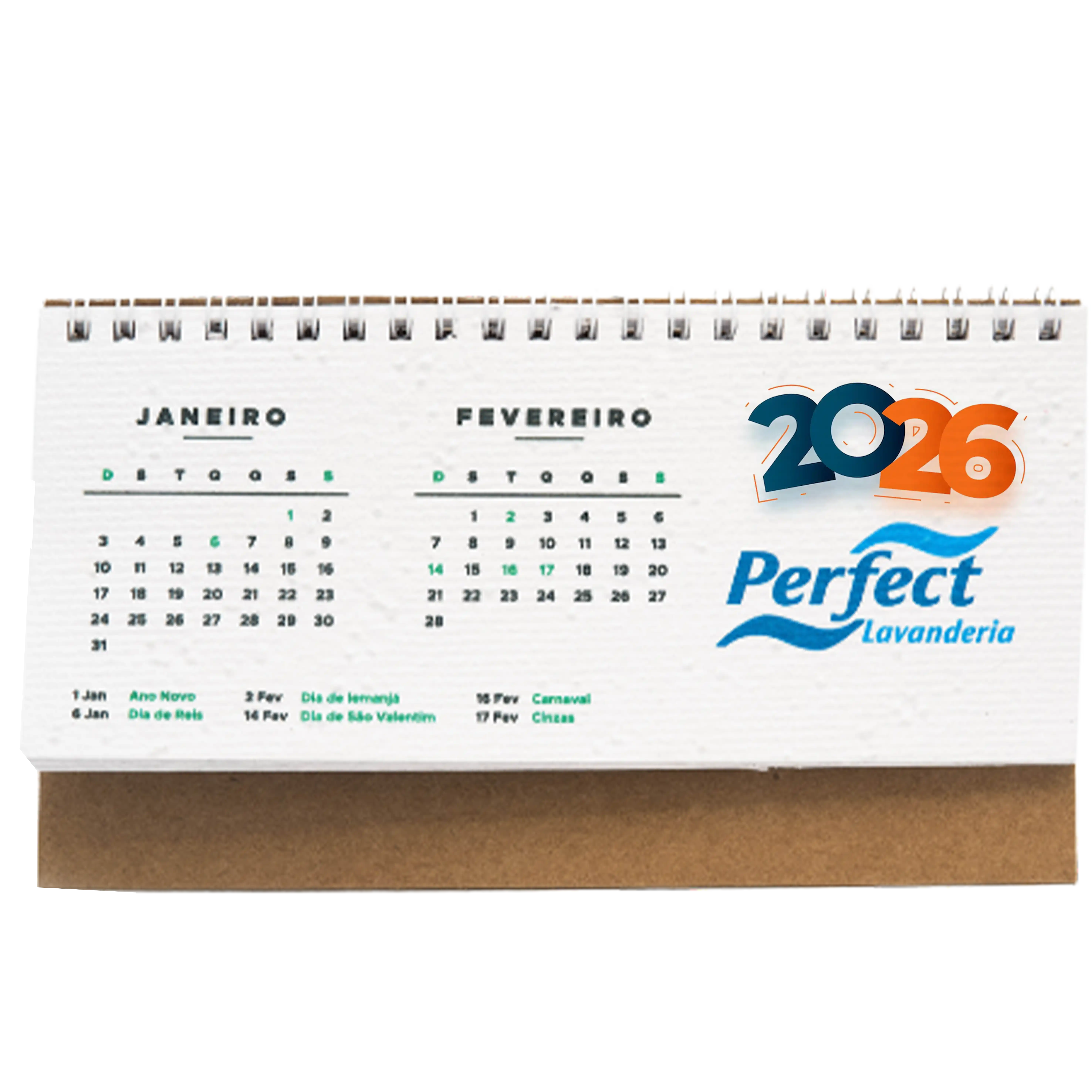 Calendário Papel Semente