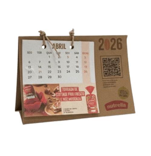 Calendário Papel Semente 9x9cm