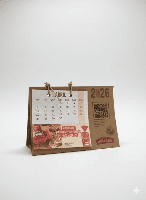 Calendário Papel Semente 9x9cm