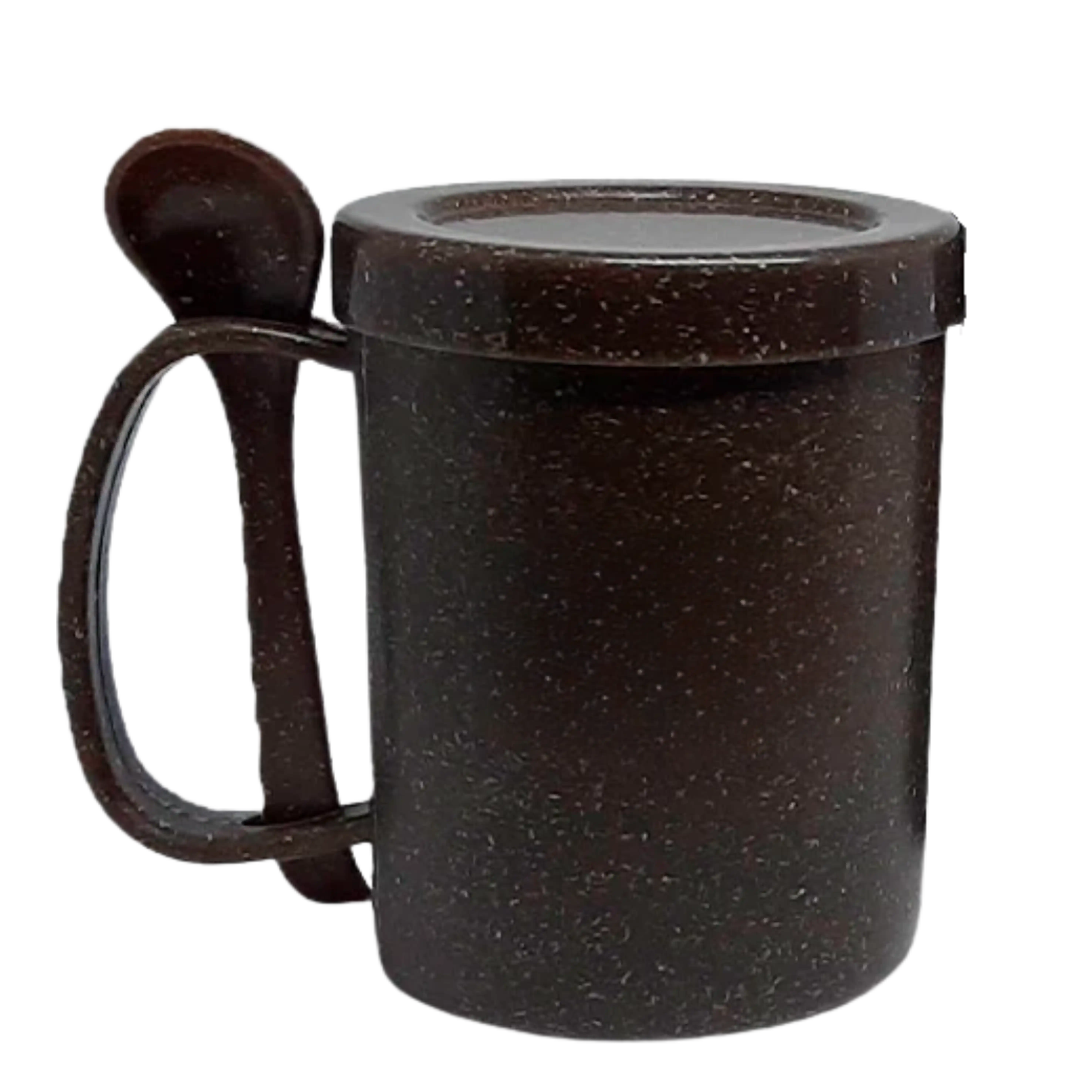 Caneca Fibra de Coco com Tampa