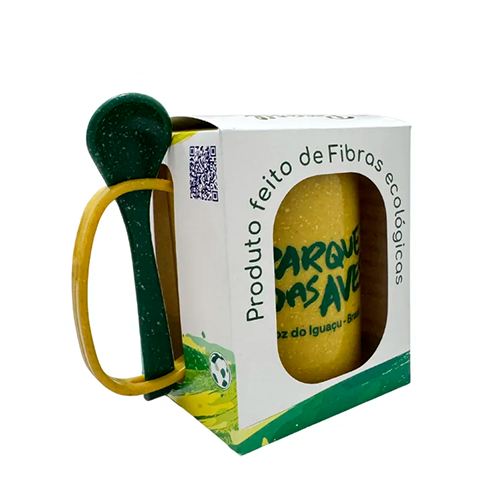 Caneca Ecológica Fibra de Madeira Copa do Mundo