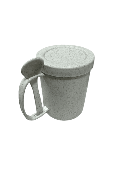 Caneca Fibra de Arroz com Tampa