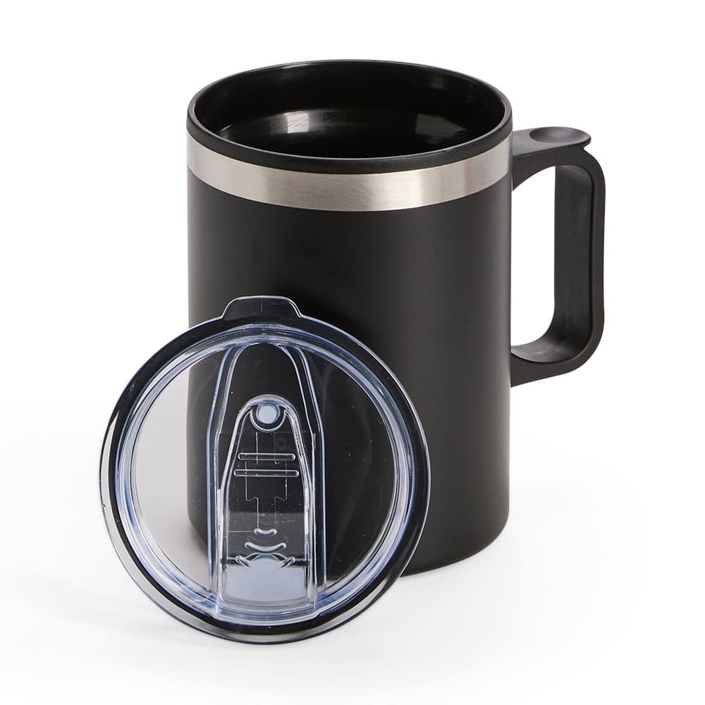 Caneca Plástica e Inox 375ml