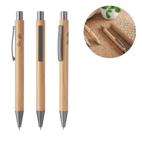 Caneta Esferográfica em bambu
