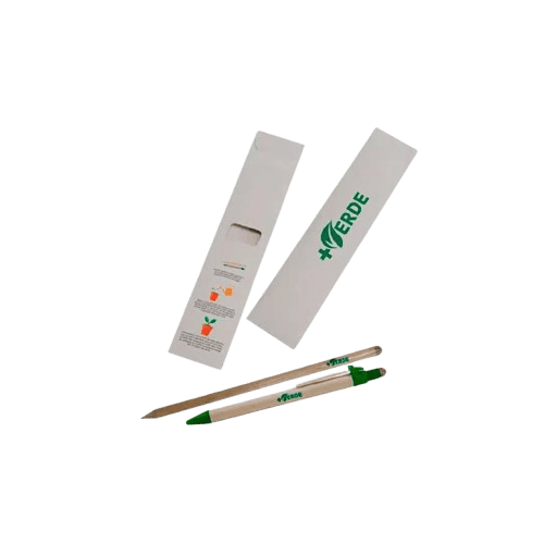 Kit Caneta e Lápis Semente Envelope