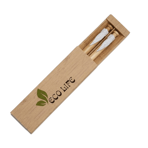 Conjunto Caneta e Lapiseira de Bambu
