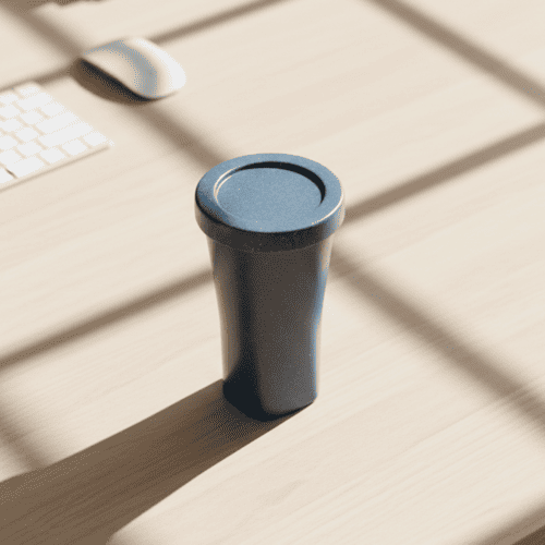 Copo fibra de Madeira Azul