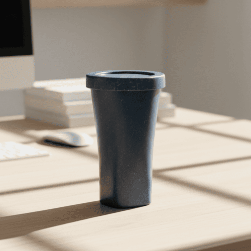 Copo fibra de Madeira Azul