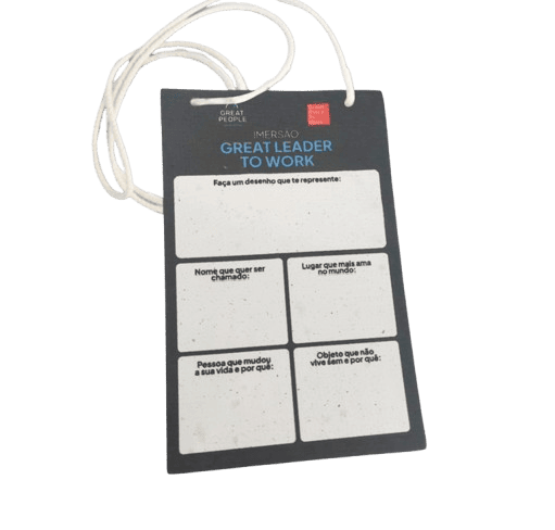 Crachá Papel Semente com Barbante
