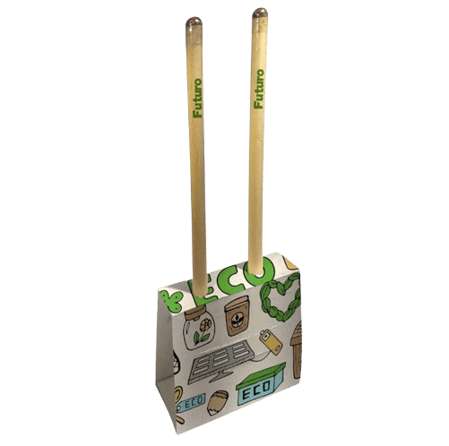 Kit 2 lápis sementes tag de mesa