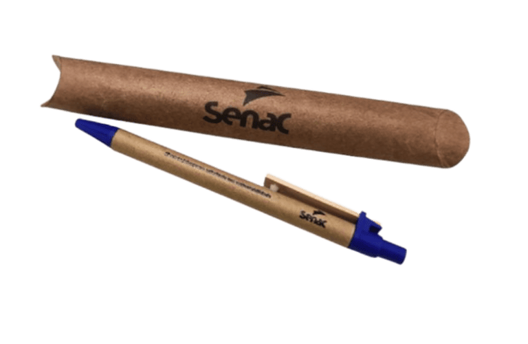 Caneta Ecológica Embalagem Kraft