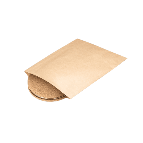 Espelho de bolso duplo em cortiça