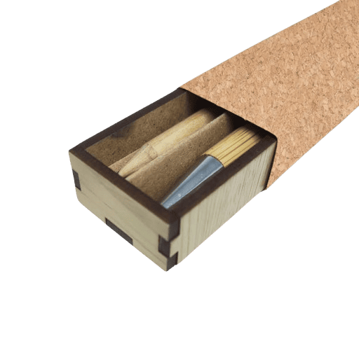 Kit Lápis Semente e Caneta Capa Cortiça