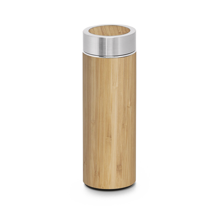 Garrafa térmica de bambu