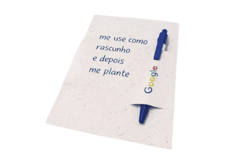 Papel Semente A5 + Caneta