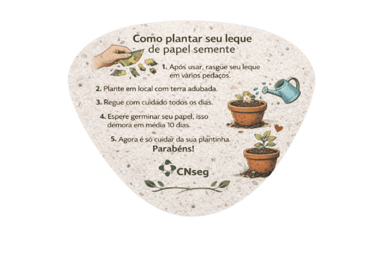 Leque de Papel Semente