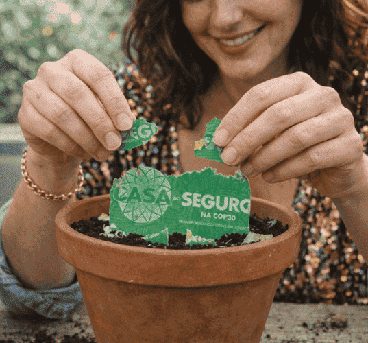 Leque de Papel Semente