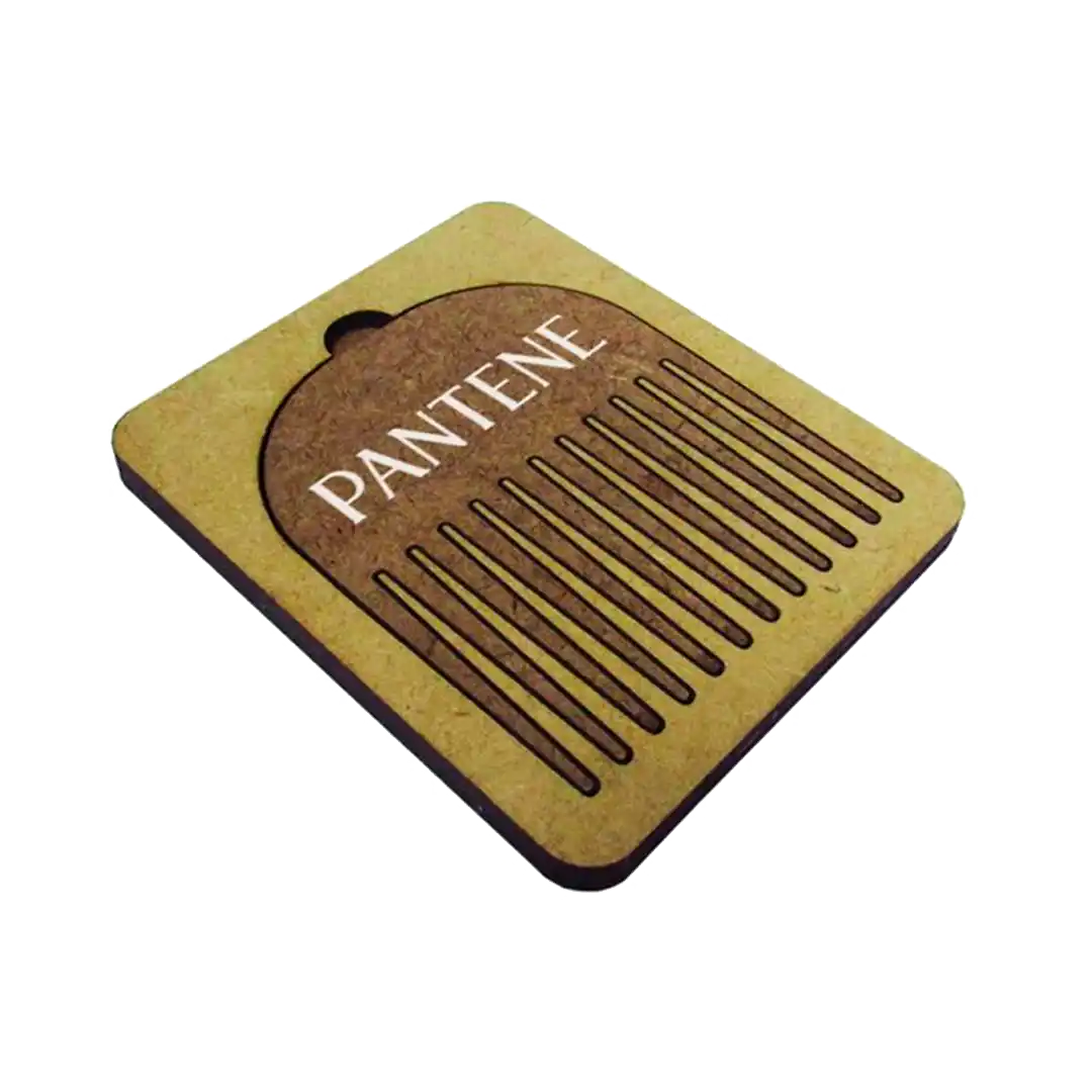 Pente com estojo de MDF