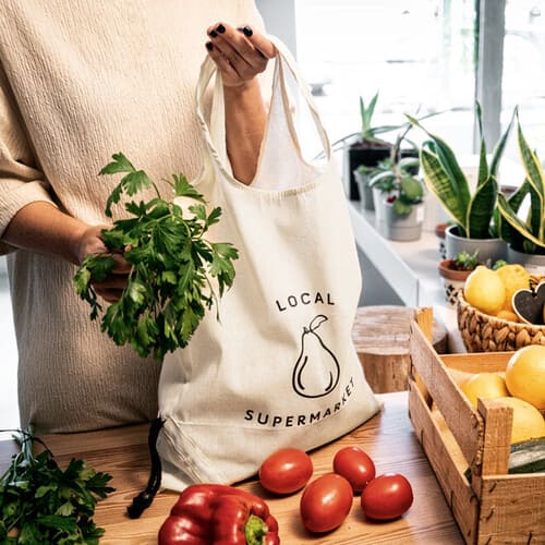 Sacola Dobrável 100% Algodão