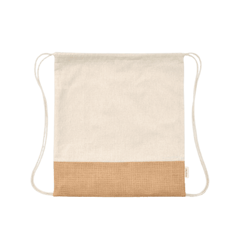 Sacola tipo mochila em 70% algodão