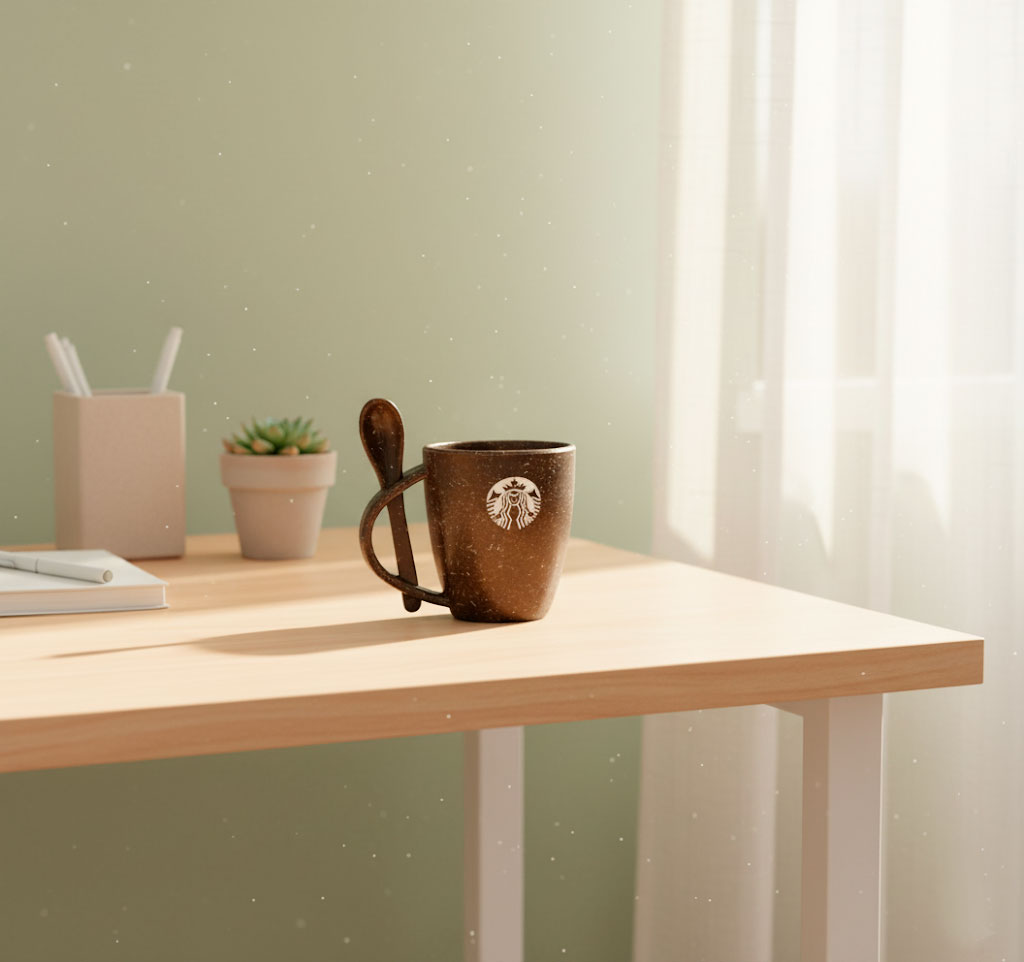 Xícara de Fibra de Coco