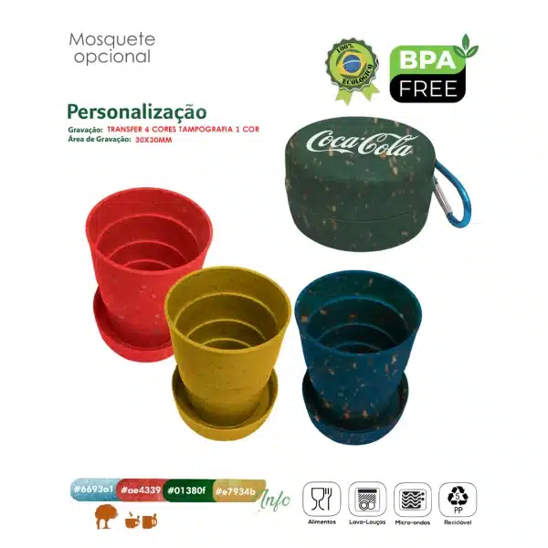 COPO RETRÁTIL VERDE