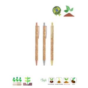 CANETA ECOLOGICA FEITA DE CORTIÇA