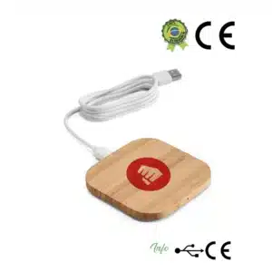 Carregador wireless super-rápido em bambu 15W 1