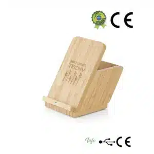 LEAVITT II. Carregador wireless super-rápido em bambu 15W 3