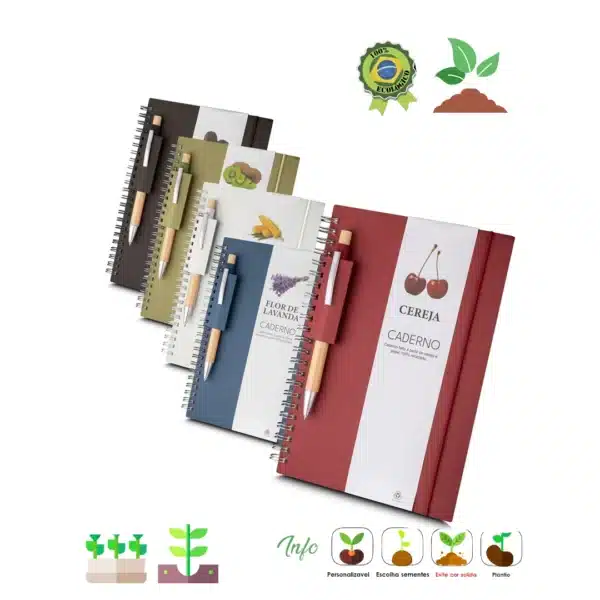 Caderno A5 Papel Reciclado1