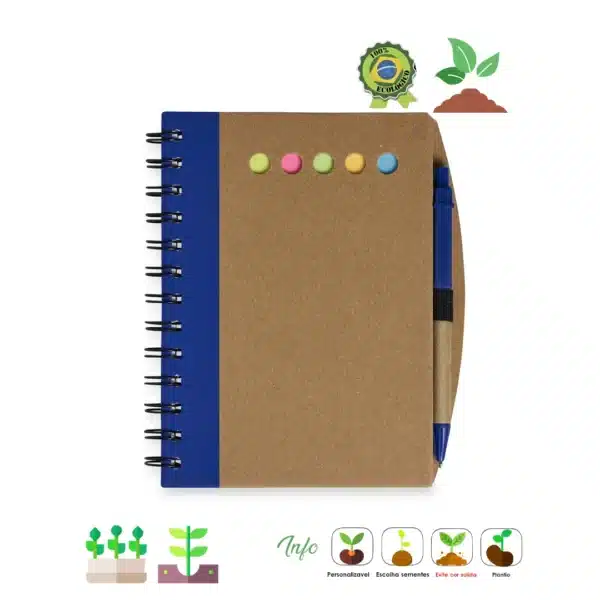 Caderno com Autoadesivos e Caneta3